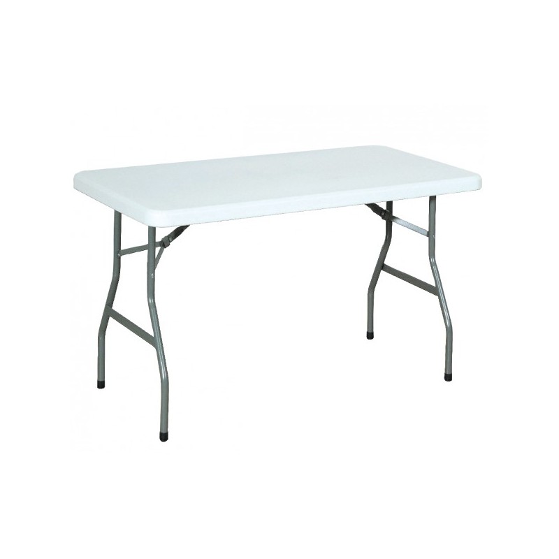 Table pliante 200 x 90 x 74 cm - Polypropylène 40mm blanc