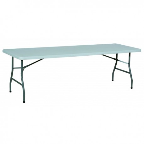 Table Rectangulaire polyéthylène pliante 222 x 76 cm 