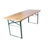 Table de brasserie 220x70cm piétement cornière