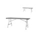 Lot de 20 tables pliantes polyéthylène noire nesting 183x76cm - Lifetime