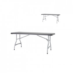 Lot de 20 tables pliantes polyéthylène noire nesting 183x76cm - Lifetime