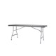 Lot de 20 tables pliantes polyéthylène noire nesting 183x76cm - Lifetime