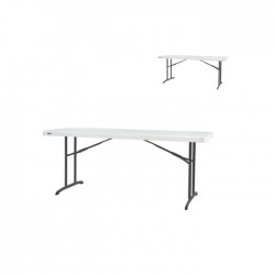 Table pliante polyéthylène blanche nesting 183x76cm - Lifetime