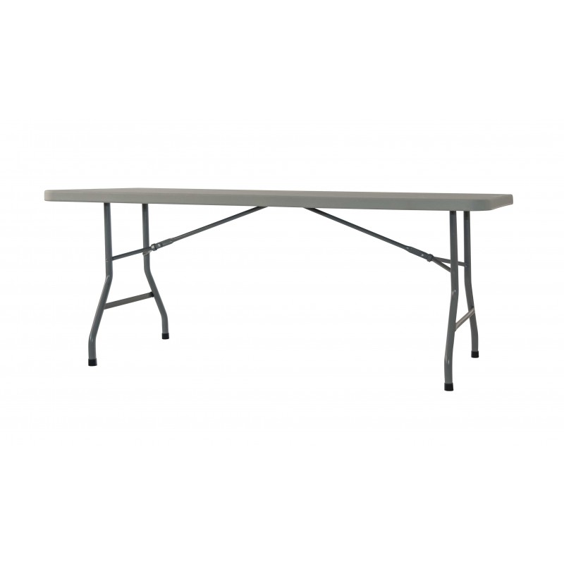 Table pliante 183 x 76 x 74cm - Polypropylène 40mm noir